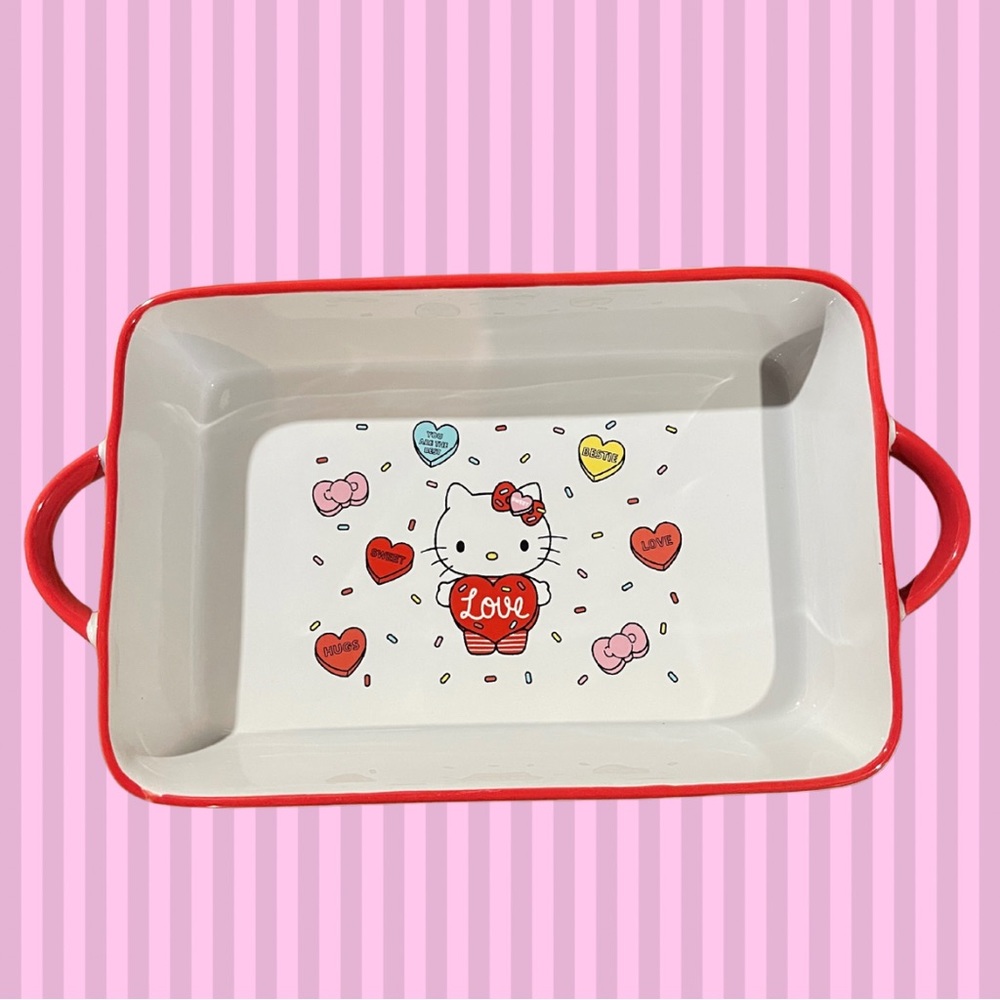 ❤️💛🩵Hello Kitty® by Sanrio® Large Ceramic Baking Dish🩵💛❤️